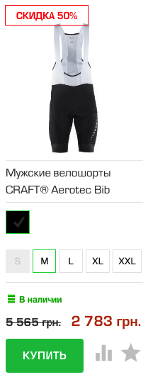 Велошорты CRAFT Aerotec