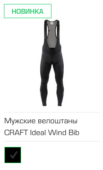 Мужские велоштаны CRAFT Ideal Wind Bib Tights