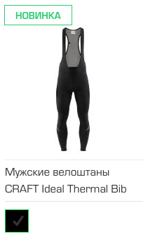 Мужские велоштаны CRAFT Ideal Thermal Bib Tights