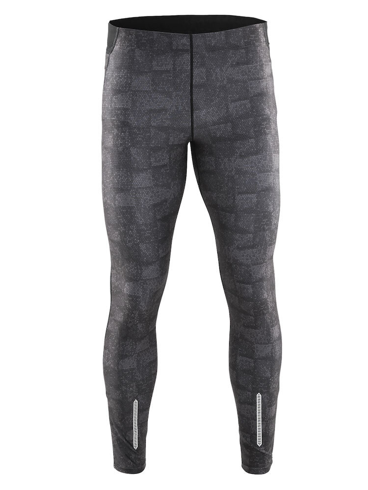 Мужские тайтсы для бега CRAFT® Devotion Squere Grey/Black